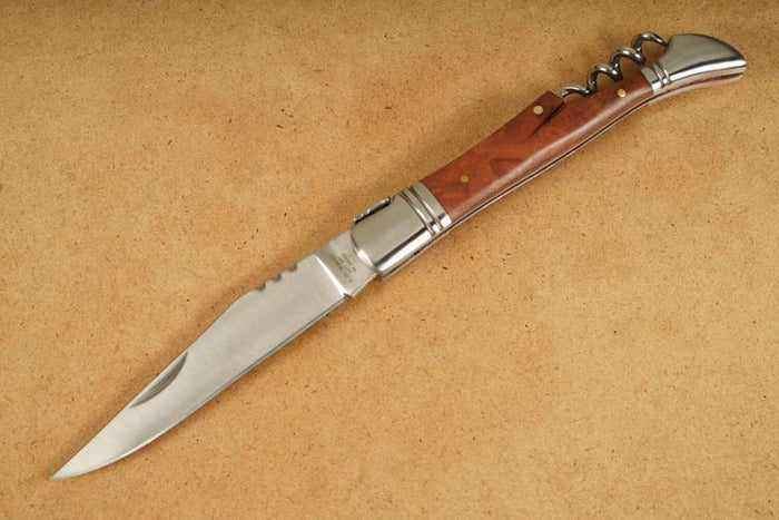 Couteau pliant Laguiole Herbertz 231112 manche bois de cognassier 12cm + tire-bouchon