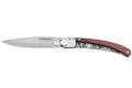 Couteau pliant Le Coq Français Safari Red Heart artisanal manche bois rouge 11,5cm + étui