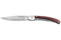 Couteau pliant Le Coq Français Tropical Red Heart artisanal manche bois rouge 11,5cm + étui