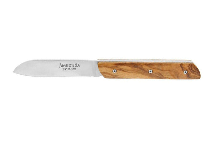 Couteau pliant Le Fidèle L'Âme d'Emma 9,5cm en bois d'olivier