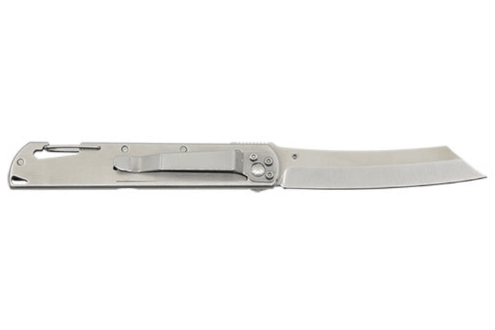 Couteau pliant LUG Higo LUSP3SHBD manche en acier et G10 désert et noir 11cm