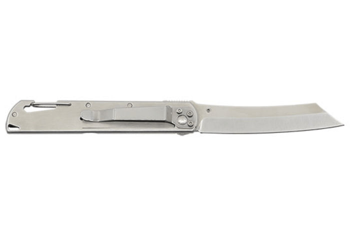 Couteau pliant LUG Higo LUSP3SHRB manche en acier et G10 noir et rouge 11cm