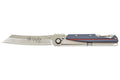 Couteau pliant LUG Higo LUSP3SHRG manche en acier et G10 gris et rouge 11cm
