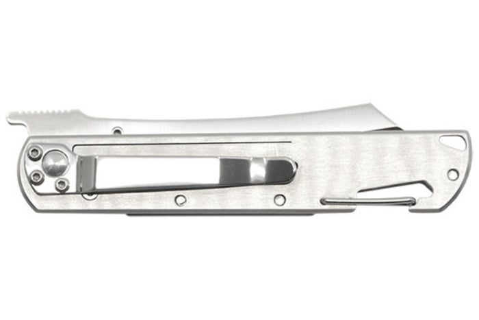 Couteau pliant LUG Higo LUSP3SHRG manche en acier et G10 gris et rouge 11cm