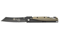 Couteau pliant LUG Higo Titanium LUSP3THBD manche en acier et G10 désert et noir 11cm