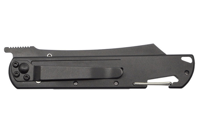 Couteau pliant LUG Higo Titanium LUSP3THBD manche en acier et G10 désert et noir 11cm
