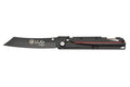 Couteau pliant LUG Higo Titanium LUSP3THRB manche en acier et G10 noir et rouge 11cm