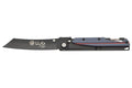 Couteau pliant LUG Higo Titanium LUSP3THRG manche en acier et G10 gris et rouge 11cm