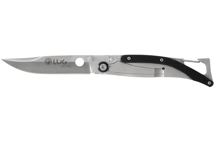 Couteau pliant Lug SP1SB noir manche en G10 et acier 11cm avec clip