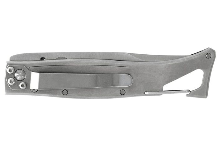 Couteau pliant Lug SP1SB noir manche en G10 et acier 11cm avec clip
