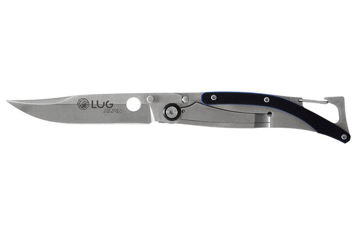Couteau pliant Lug SP1SBB manche en G10 11cm noir et bleu avec clip