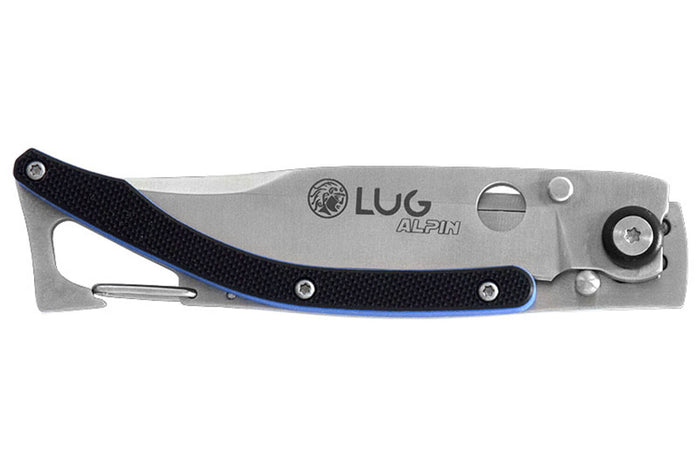 Couteau pliant Lug SP1SBB manche en G10 11cm noir et bleu avec clip
