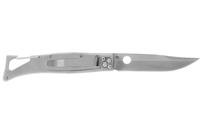 Couteau pliant Lug SP1SO orange manche en G10 et acier 11cm avec clip