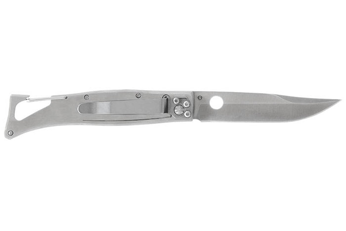 Couteau pliant LUG SP1SOB noir et orange manche en G10 et acier 11cm avec clip
