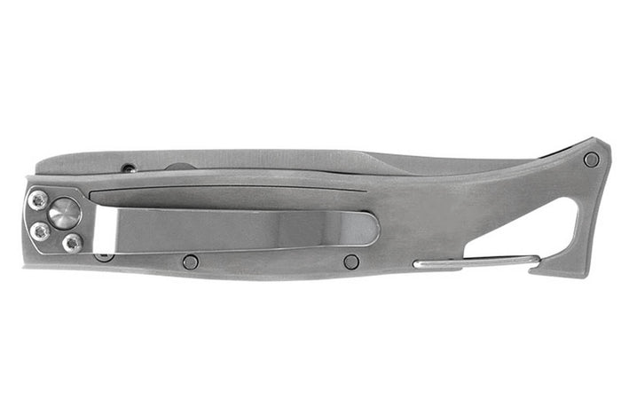 Couteau pliant LUG SP1SOB noir et orange manche en G10 et acier 11cm avec clip