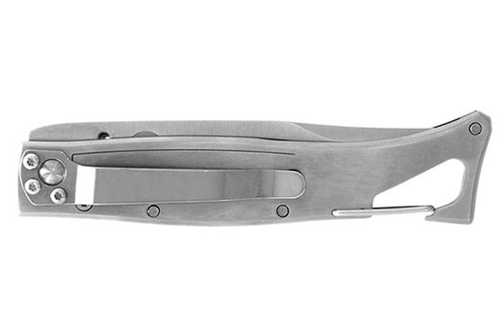 Couteau pliant LUG SP1SRB noir et rouge manche en G10 et acier 11cm avec clip