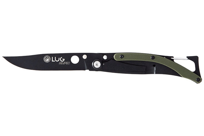 Couteau pliant Lug SP1TK noir mat kaki black titanium 11cm avec clip