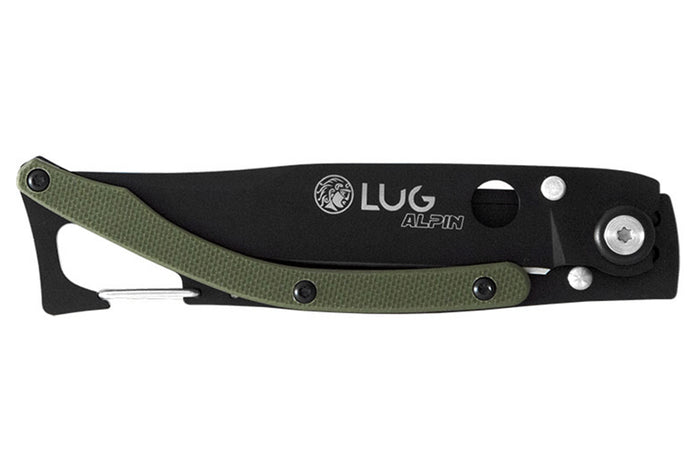 Couteau pliant Lug SP1TK noir mat kaki black titanium 11cm avec clip