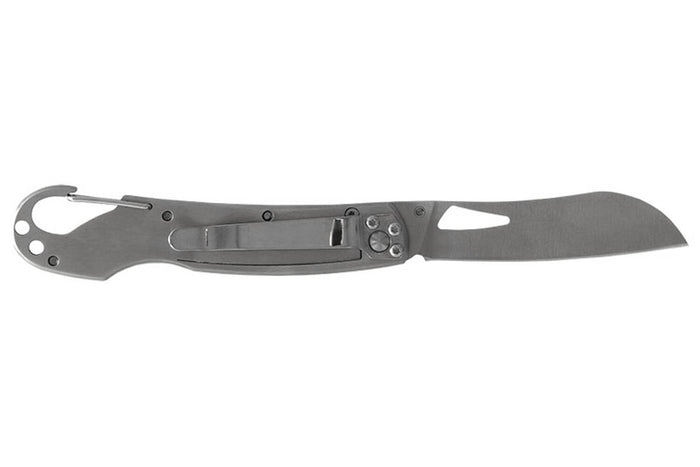 Couteau pliant LUG SP2SBB noir et bleu manche en G10 et acier 11,6cm avec mousqueton