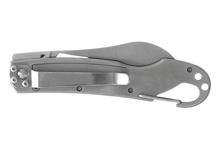Couteau pliant LUG SP2SBB noir et bleu manche en G10 et acier 11,6cm avec mousqueton