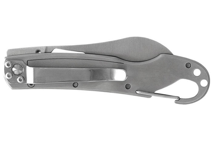 Couteau pliant LUG SP2SRB noir et rouge manche en G10 et acier 11,6cm avec mousqueton