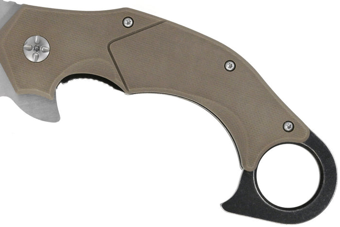 Couteau pliant Maserin Karambit 42013 manche G10 marron 13,5cm
