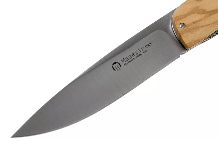 Couteau pliant Maserin Mini Gourmet 381.OL manche en bois d'olivier 10cm