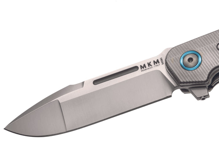Couteau pliant MKM Clap By LionSteel MK.LS01GTBK manche en G10 noir/titanium 11cm + étui