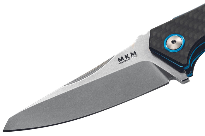 Couteau pliant MKM Raut By Viper MK.VP01CB manche en titanium/fibre de carbone noir 12cm + étui