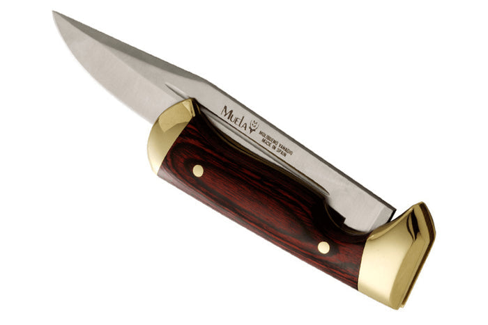 Couteau pliant Muela 9326 lame en inox 18cm manche en stamina + étui en cuir