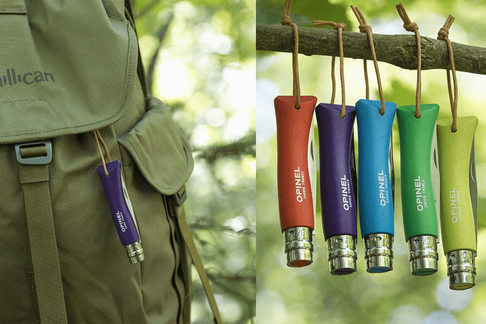 Couteau pliant Opinel Baroudeur Colorama n°07 lame 8cm manche charme violet