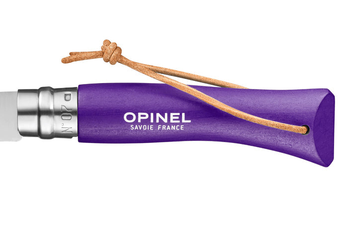 Couteau pliant Opinel Baroudeur Colorama n°07 lame 8cm manche charme violet