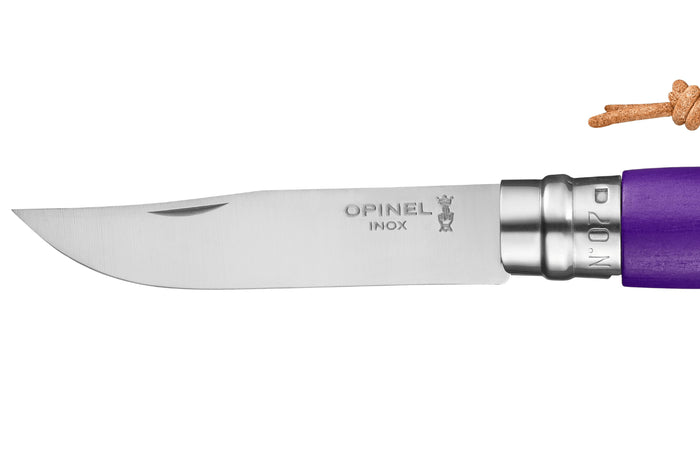 Couteau pliant Opinel Baroudeur Colorama n°07 lame 8cm manche charme violet