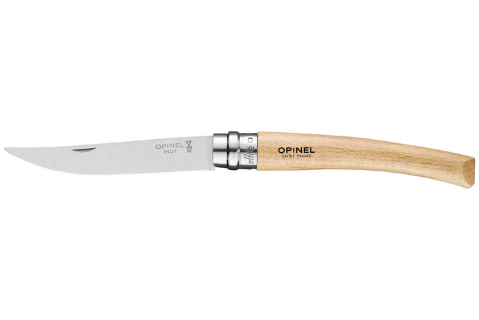 Couteau pliant Opinel Effilé n°10 lame 10cm manche hêtre
