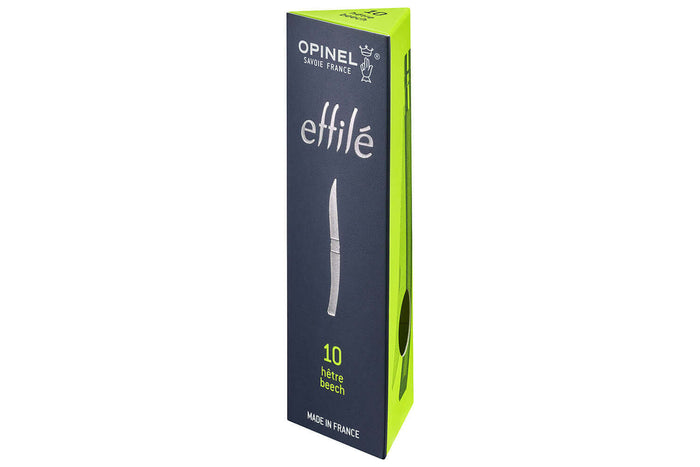 Couteau pliant Opinel Effilé n°10 lame 10cm manche hêtre