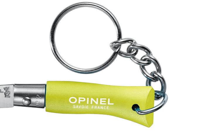 Couteau pliant Opinel Porte-clés Colorama n°02 lame 3,5cm manche charme anis