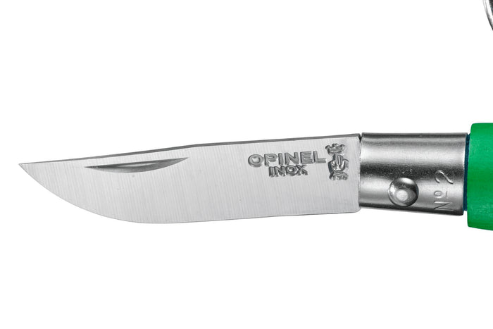 Couteau pliant Opinel Porte-clés Colorama n°02 lame 3,5cm manche charme vert prairie