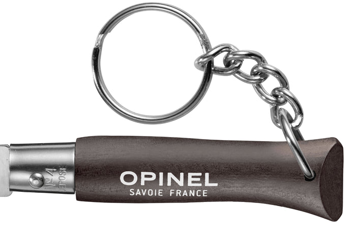 Couteau pliant Opinel Porte-clés Colorama n°04 lame 5cm manche charme noir brun