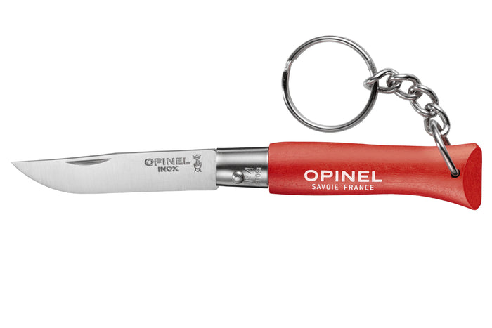 Couteau pliant Opinel Porte-clés Colorama n°04 lame 5cm manche charme rouge