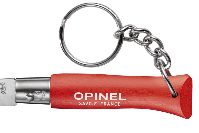 Couteau pliant Opinel Porte-clés Colorama n°04 lame 5cm manche charme rouge