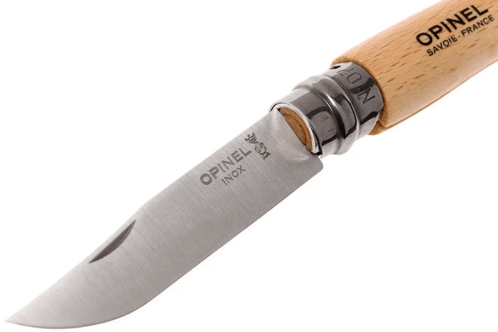 Couteau pliant Opinel Tradition Inox Baroudeur n°07 lame 8cm manche hêtre