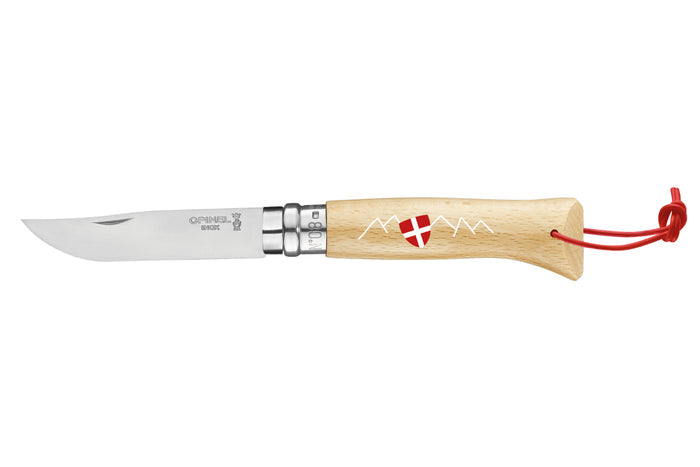 Couteau pliant Opinel Tradition Inox Le Savoyard n°08 lame 8,5cm manche hêtre