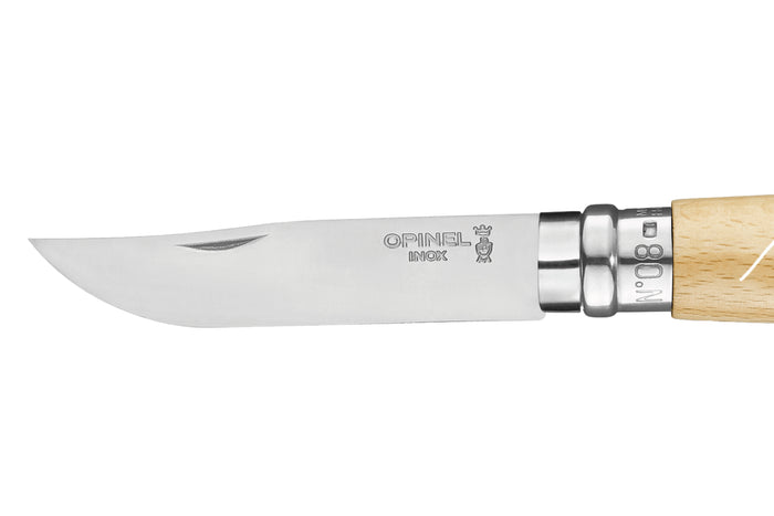 Couteau pliant Opinel Tradition Inox Le Savoyard n°08 lame 8,5cm manche hêtre