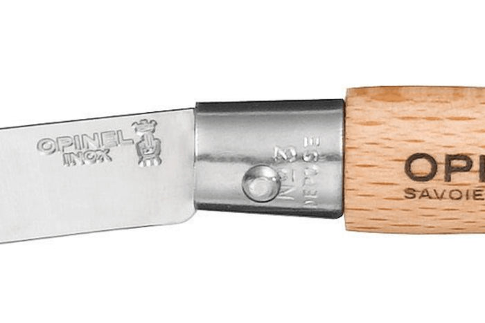 Couteau pliant Opinel Tradition Inox n°03 lame 4cm manche hêtre
