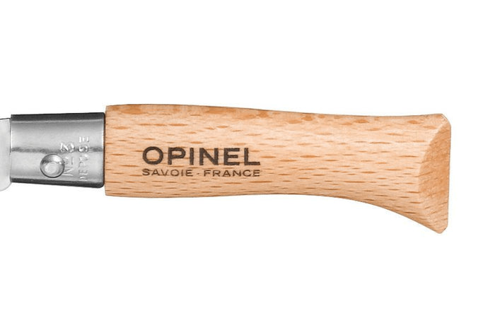 Couteau pliant Opinel Tradition Inox n°03 lame 4cm manche hêtre