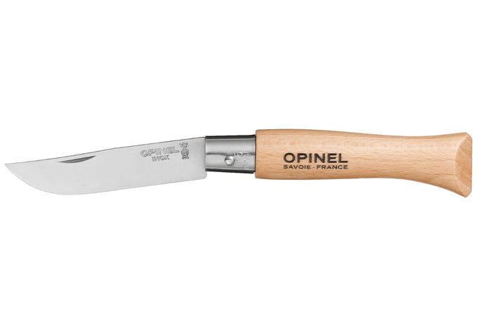 Couteau pliant Opinel Tradition Inox n°05 lame 6cm manche hêtre