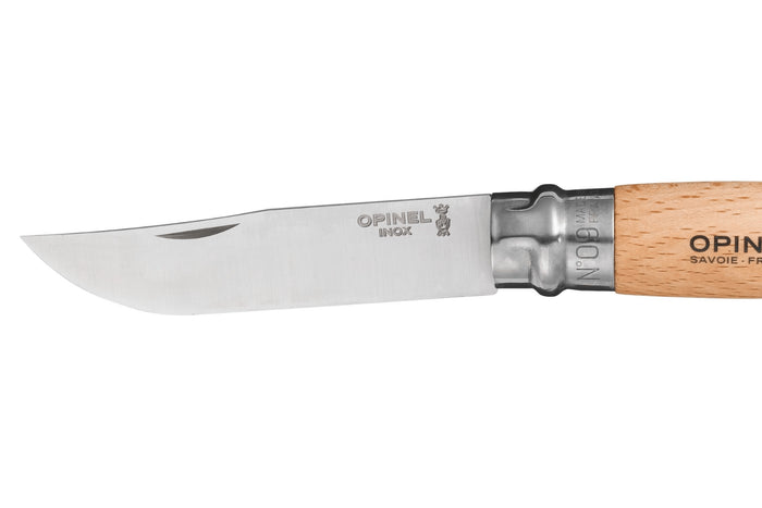 Couteau pliant Opinel Tradition Inox n°09 lame 9cm manche hêtre