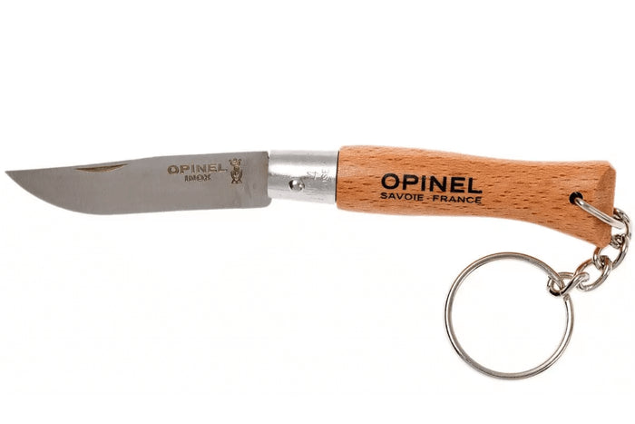 Couteau pliant Opinel Tradition Inox Porte-clés n°04 lame 5cm manche hêtre