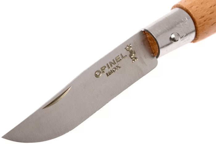 Couteau pliant Opinel Tradition Inox Porte-clés n°04 lame 5cm manche hêtre