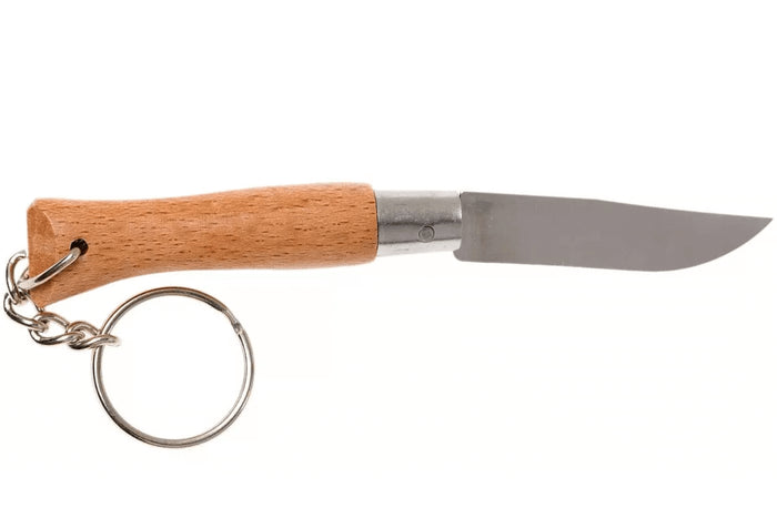 Couteau pliant Opinel Tradition Inox Porte-clés n°04 lame 5cm manche hêtre